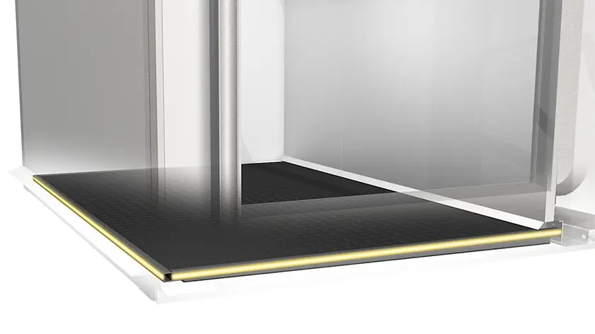 Elevia lift safety features for residential use