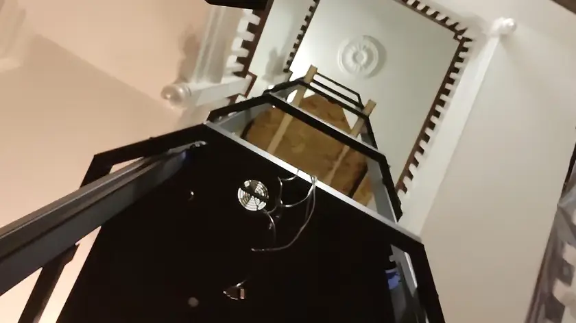 Savaria Vuelift Octagonal home lift being installed in a UK property